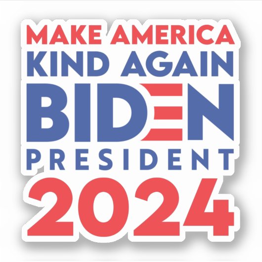 Sticker Rendre l'Amérique à nouveau belle présidente Biden (Devant)