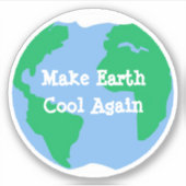 Sticker Rendre le cool terrestre (Devant)