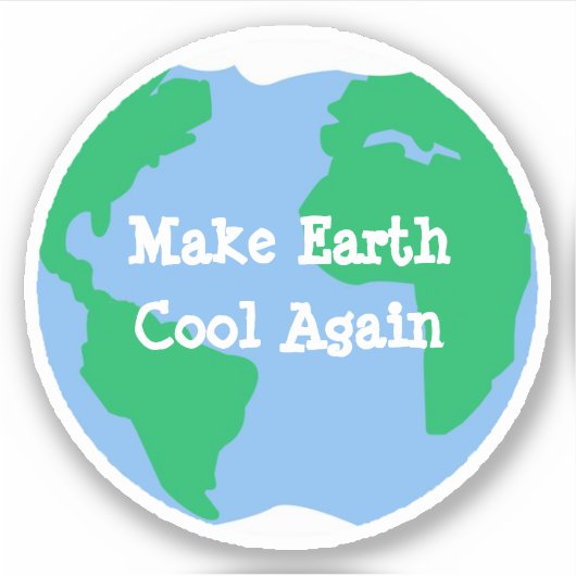 Sticker Rendre le cool terrestre (Devant)