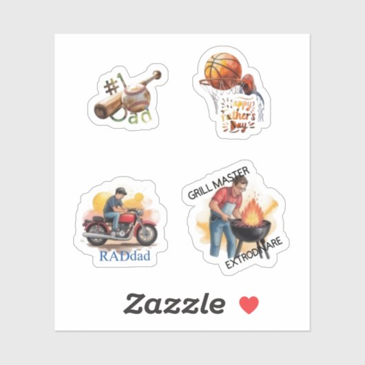 Sticker Rends papa fier ! (Feuille)