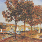 Sticker Renoir - Le pont d'Argenteil à l'automne, (Devant)