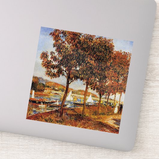 Sticker Renoir - Le pont d'Argenteil à l'automne, (Détail)