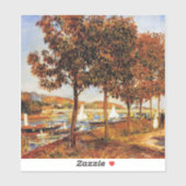 Sticker Renoir - Le pont d'Argenteil à l'automne, (Feuille)