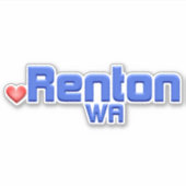 Sticker Renton Washington (Devant)
