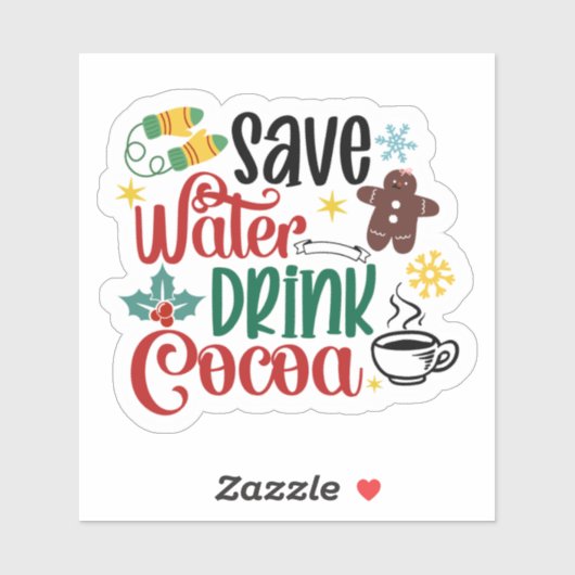 Sticker Répandez Joyeuse Soirée de Noël ! (Feuille)