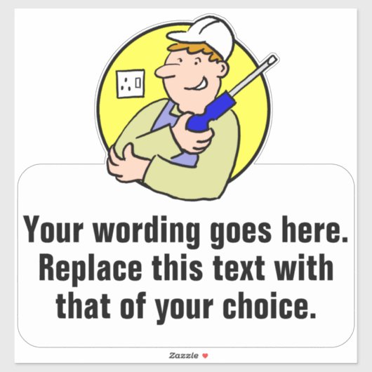 Sticker Réparations électriques (Feuille)