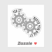 Sticker Réparez-le avant de le perdre (Feuille)