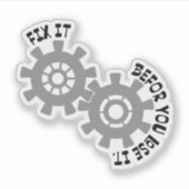 Sticker Réparez-le avant de le perdre (Devant)