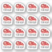 Sticker Repas de soirée steak Menu Cuisine Planificateur B (Devant)