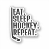 Sticker Répéter le hockey du sommeil (Devant)