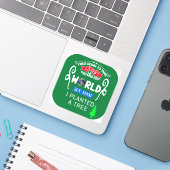 Sticker Reprendre le monde puis planté un arbre Petit (Ordinateur portable avec iPhone)