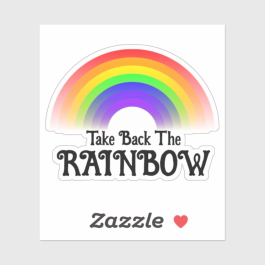 Sticker Reprenez l'arc-en-ciel (Feuille)
