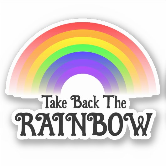 Sticker Reprenez l'arc-en-ciel (Devant)