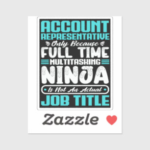 Sticker Représentant du compte Titre de l'emploi Compétenc