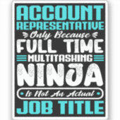Sticker Représentant du compte Titre de l'emploi Compétenc (Recto)
