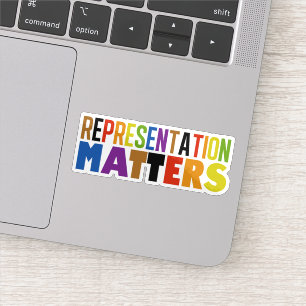 Sticker Représentation importante Ordinateur arc-en-ciel d