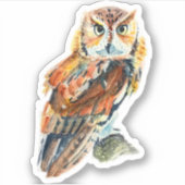 Sticker Reproduction d'autocollants peints à la main d'un  (Devant)