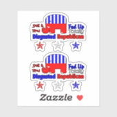 Sticker Républicain dégoûté (Feuille)