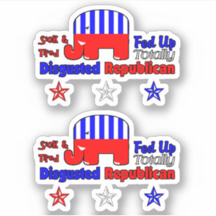 Sticker Républicain dégoûté