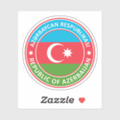 Sticker République d'Azerbaïdjan (Feuille)