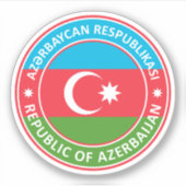 Sticker République d'Azerbaïdjan (Devant)