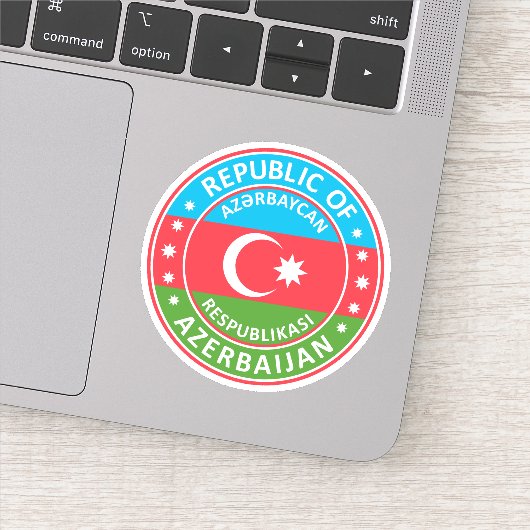 Sticker République d'Azerbaïdjan (Détail)