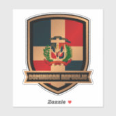Sticker République dominicaine (Feuille)