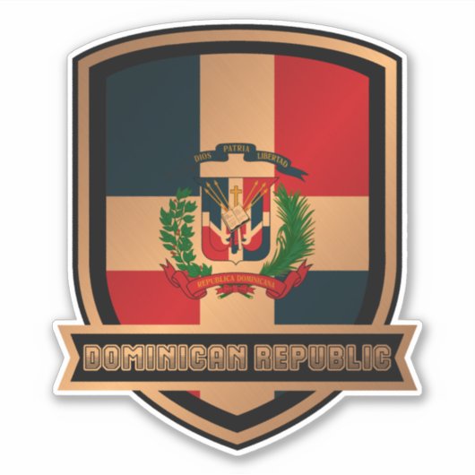 Sticker République dominicaine (Devant)