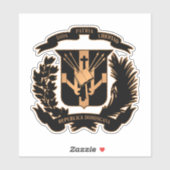 Sticker République dominicaine (Feuille)
