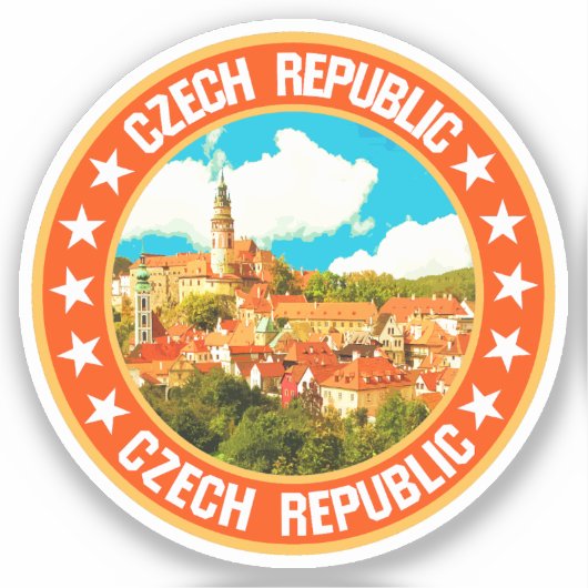 Sticker République tchèque (Recto)