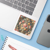 Sticker Requiem pour Arcana – Conception florale gothique (Ordinateur portable avec iPhone)
