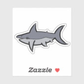 Sticker Requin (Feuille)