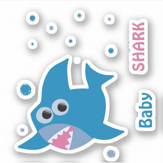 Sticker Requin-bébé (Devant)