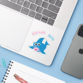 Sticker Requin-bébé (Ordinateur portable avec iPhone)