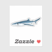 Sticker Requin bleu (Feuille)