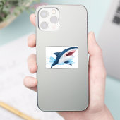 Sticker requin de dessin animé (Téléphone)