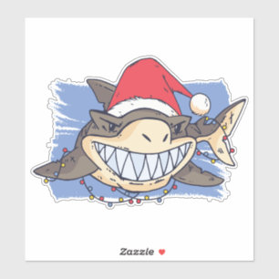 Sticker Requin de Noël