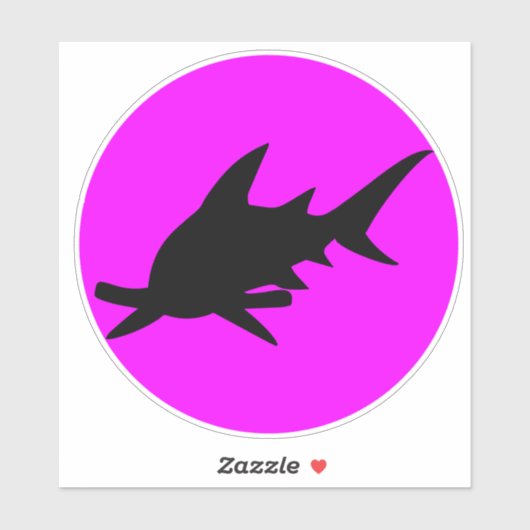 Sticker requin marteau (Feuille)