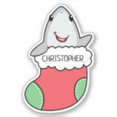 Sticker Requin Mélange Dans Un Stocker (Devant)