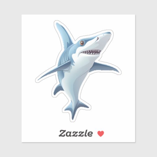 Sticker Requin mignon (Feuille)
