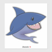 Sticker Requin noir (Feuille)