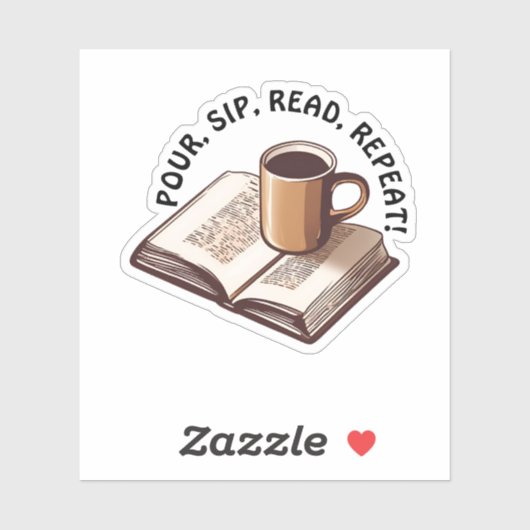 Sticker Réserver et café Lover imperméable (Feuille)