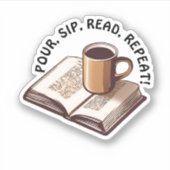 Sticker Réserver et café Lover imperméable (Devant)