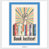 Sticker Réservez Justice ! (Feuille)