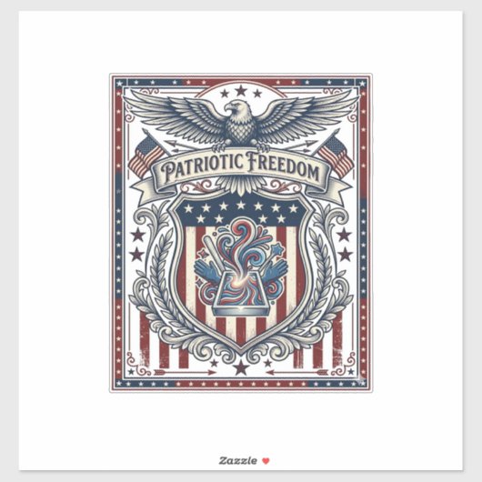 Sticker Résine Patriotique (Feuille)
