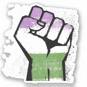 STICKER RÉSISTANCE AUX GENDERQUEURS