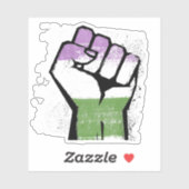 STICKER RÉSISTANCE GENDERQUEER (Feuille)