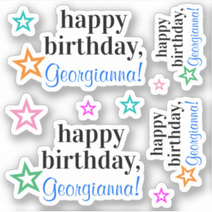 Sticker Respectable "joyeux anniversaire" + Forme