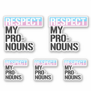 Sticker Respectez Mes Pronoms