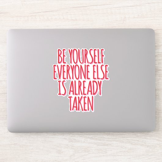 Sticker Respectez votre caractère unique (Ordinateur)